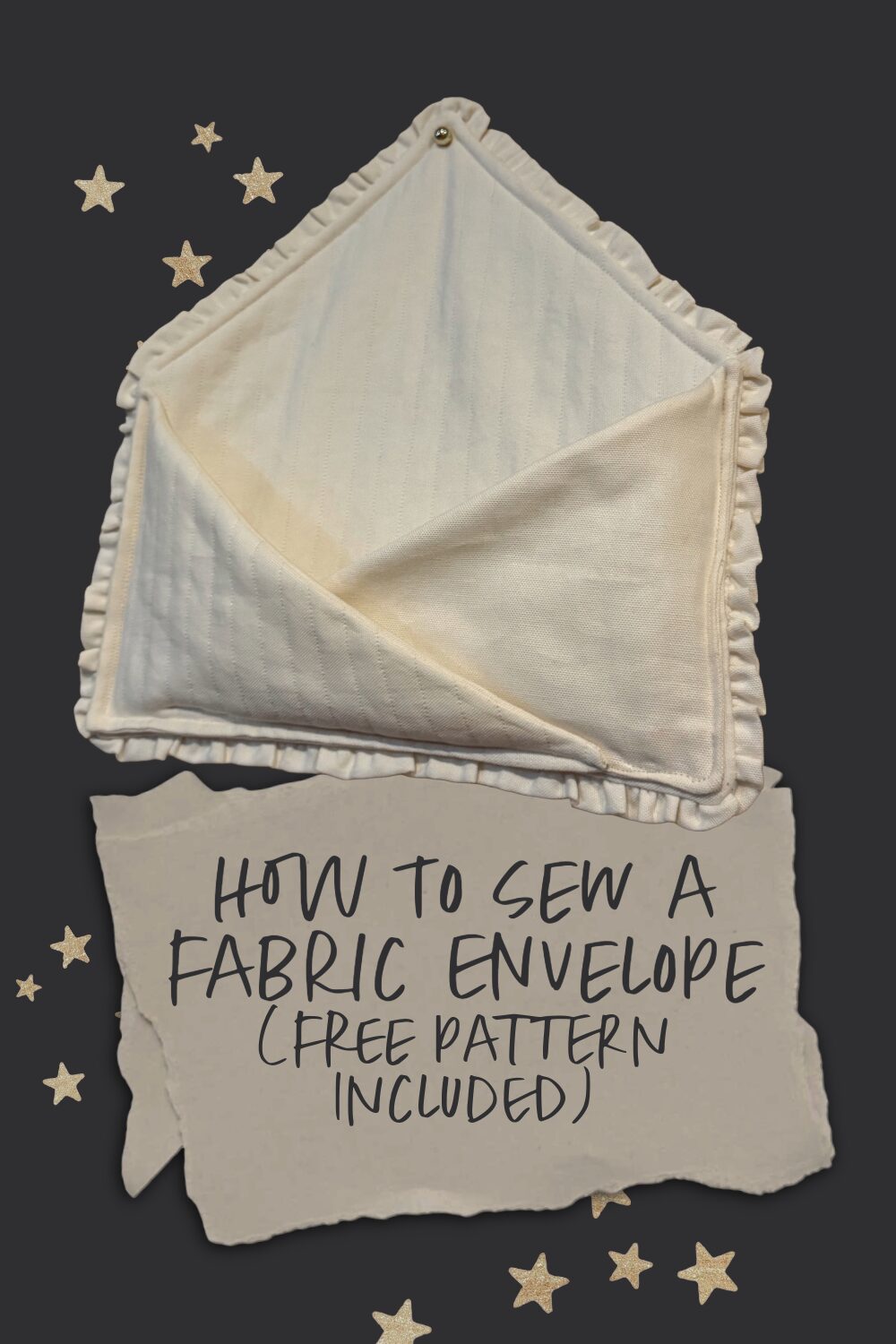 Fabric Envelope Sewing Pattern how to sew a fabric envelope - family command center ideas - free sewing pattern